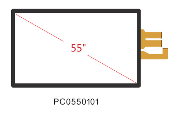 55 Zoll projektierte kapazitive multi Touch Screen Lcd-Platte, das Plug-and-Play, UVC