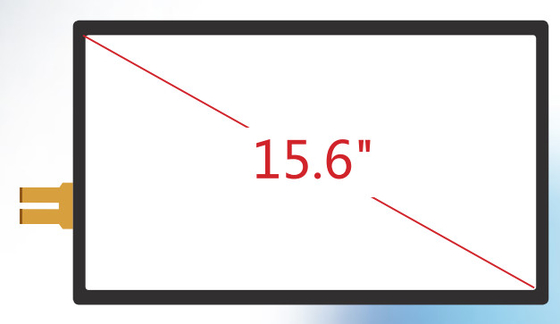 15,6 Zoll hervorstehende kapazitive transparente Touch Screen Platte mit G+G-Struktur