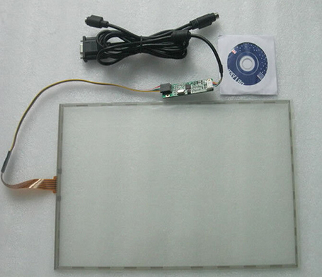 USB-Schnittstelle 15 Zoll widerstrebendes Fingerspitzentablett-Glas mit Kontrolleur-und 0.188mm ITO-Film