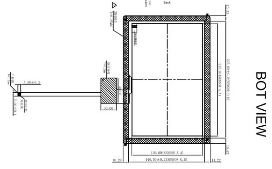 POS G+G 10,1 Zoll Projektiv-Kapazitiver Touchscreen