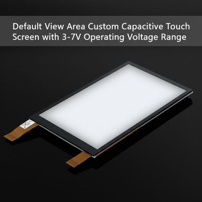 Standardeinstellung Anzeigebereich benutzerdefinierter kapazitiver Touchscreen mit 3-7V Betriebsspannungsbereich